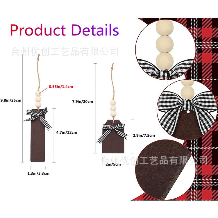 Wholesale The New Christmas Stockings Are Decorated with DIY Label Wooden Signs